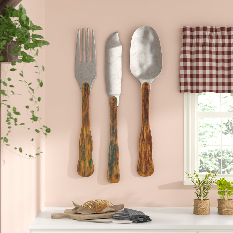 Laurel Foundry Modern Farmhouse Knife, Fork and Spoon Wall
